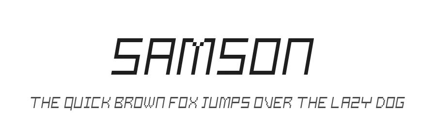 Samson by Meir Sadan — Display Font