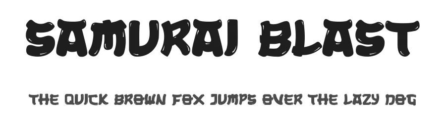 Samurai Blast by Excellent Ritma Florendia — Decorative Font
