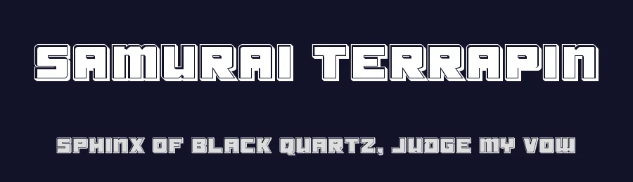Samurai Terrapin by Iconian Fonts — Display Font — thumbnail 2