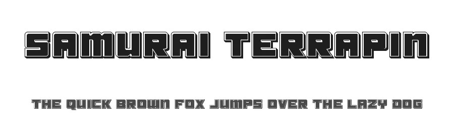 Samurai Terrapin by Iconian Fonts — Display Font