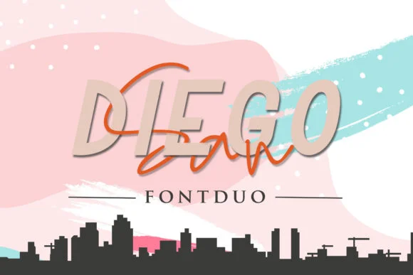 San Diego Duo Font by Sharon ( DmStudio ) โ Script Handwritten Font