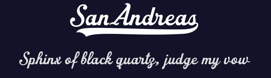 San Andreas by Måns Grebäck — Script Handwritten Font — thumbnail 2