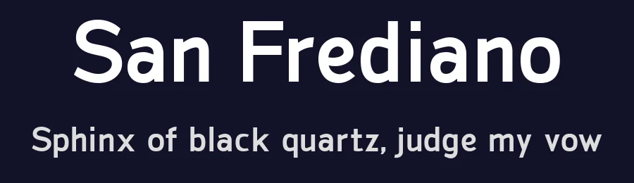 San Frediano by Andrea Cerboneschi — Sans Serif Font — thumbnail 2