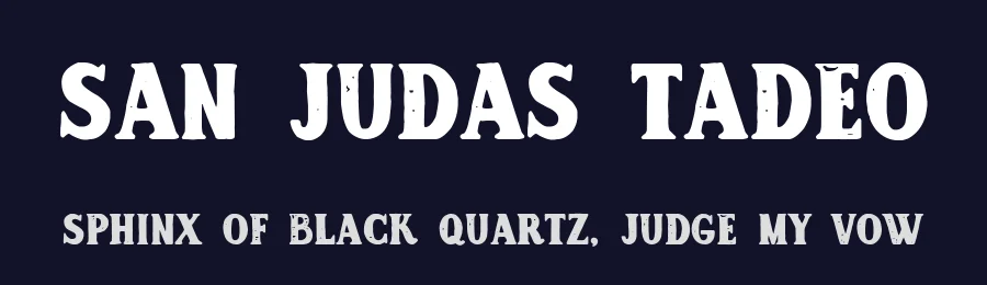 San Judas Tadeo by Woodcutter — Decorative Font — thumbnail 2