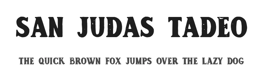 San Judas Tadeo by Woodcutter — Decorative Font