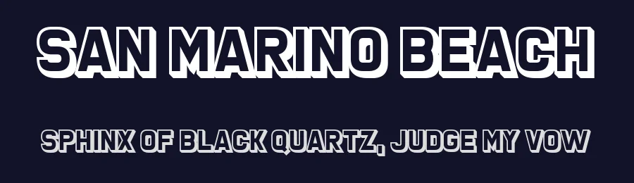 San Marino Beach by Chequered Ink — Sans Serif Font — thumbnail 2