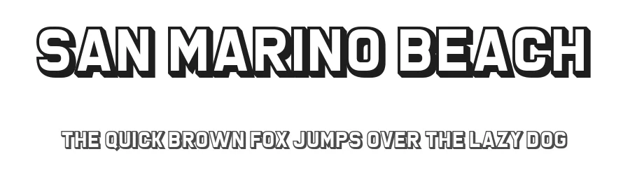 San Marino Beach by Chequered Ink β Sans Serif Font