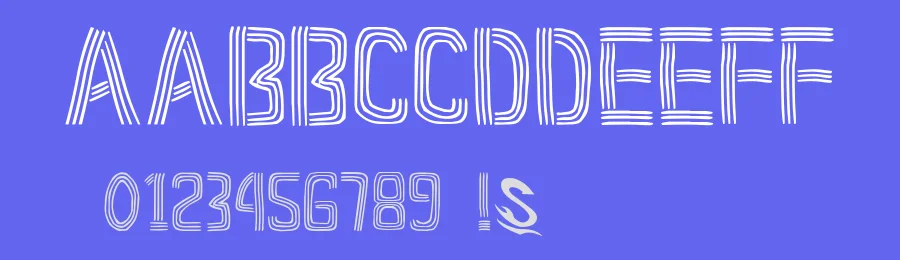 Sanbon Line by Goma Shin — Decorative Font — thumbnail 3