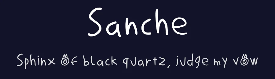Sanche by Sanche — Script Handwritten Font — thumbnail 2