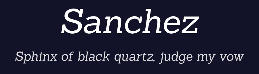 Sanchez by Latinotype — Serif Font — thumbnail 2