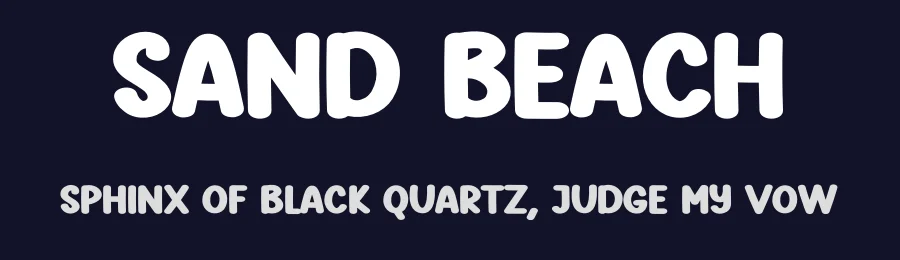 Sand Beach by Scratchones — Script Handwritten Font — thumbnail 2