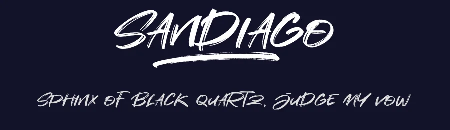 Sandiago by Khurasan — Script Handwritten Font — thumbnail 2