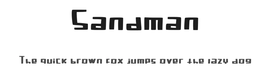 Sandman by pzlwutvr234 — Decorative Font
