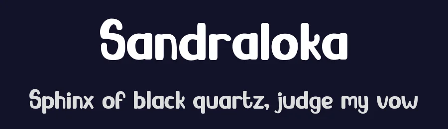 Sandraloka by Modestype Studio — Decorative Font — thumbnail 2