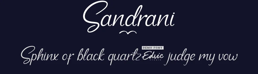 Sandrani by Edric Studio — Script Handwritten Font — thumbnail 2