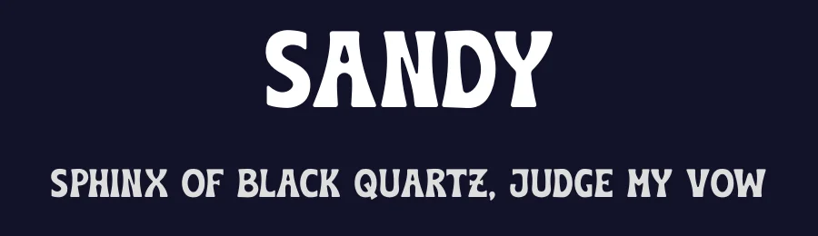 Sandy by Don Marciano — Decorative Font — thumbnail 2