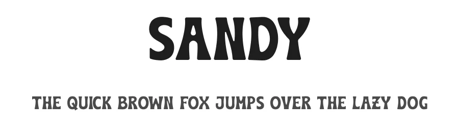 Sandy by Don Marciano — Decorative Font