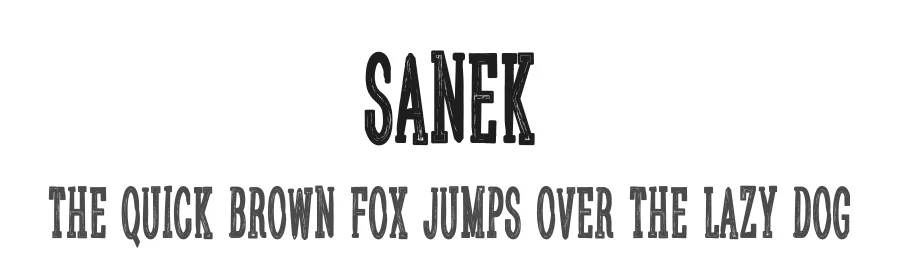 Sanek by ipassas design — Decorative Font