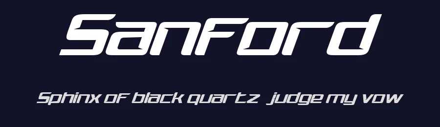 Sanford by Achmad Yani — Display Font — thumbnail 2