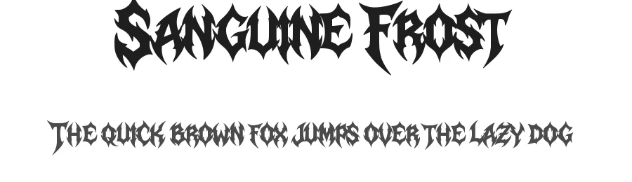 Sanguine Frost by Muhammad Yafinuha — Blackletter Font
