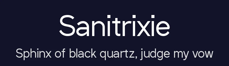 Sanitrixie by Jayvee Enaguas — Sans Serif Font — thumbnail 2