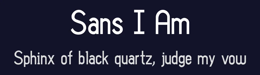 Sans I Am by Tension Type — Sans Serif Font — thumbnail 2