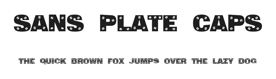 Sans Plate Caps