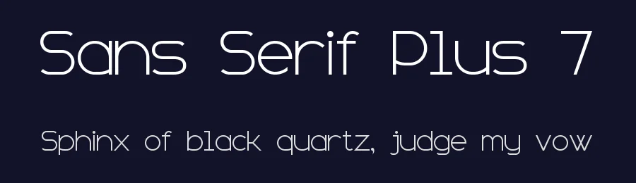Sans Serif Plus 7 by Style-7 — Sans Serif Font — thumbnail 2