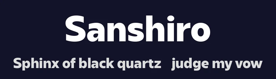 Sanshiro by Kereatype Studio — Sans Serif Font — thumbnail 2