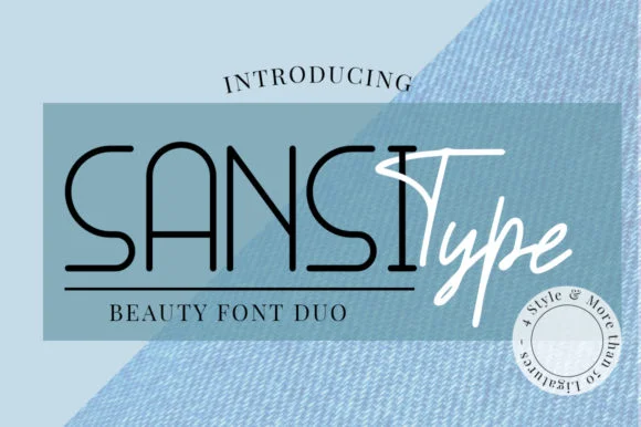 Sansi Type Duo Font by attypestudio — Script Handwritten Font