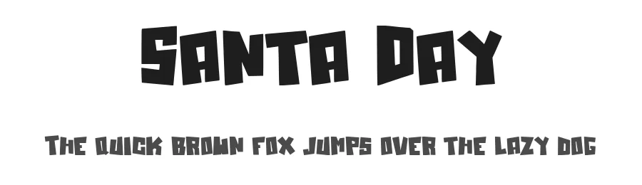 Santa Day by Hatf Type — Decorative Font