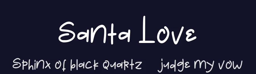 Santa Love by Mariyana — Script Handwritten Font — thumbnail 2