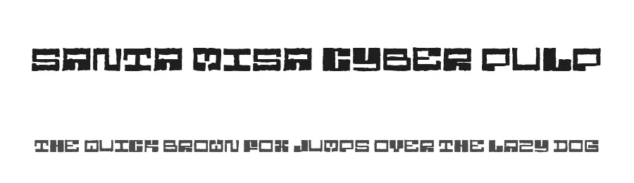 Santa Misa Cyber Pulp by Woodcutter — Decorative Font