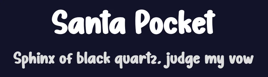 Santa Pocket by Andi Moz — Script Handwritten Font — thumbnail 2