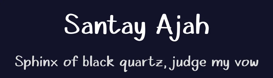 Santay Ajah by Alifinart Studio — Script Handwritten Font — thumbnail 2