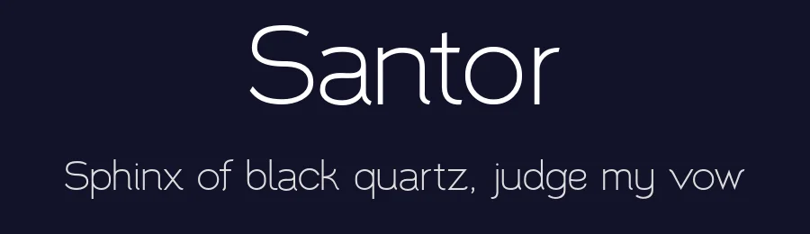 Santor by Tra Nguyen — Sans Serif Font — thumbnail 2