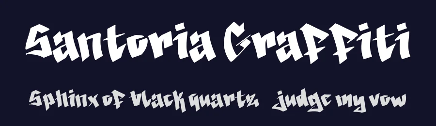 Santoria Graffiti by Yoga Letter — Script Handwritten Font — thumbnail 2