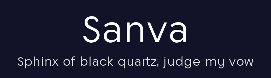 Sanva by MorphinZ — Sans Serif Font — thumbnail 2