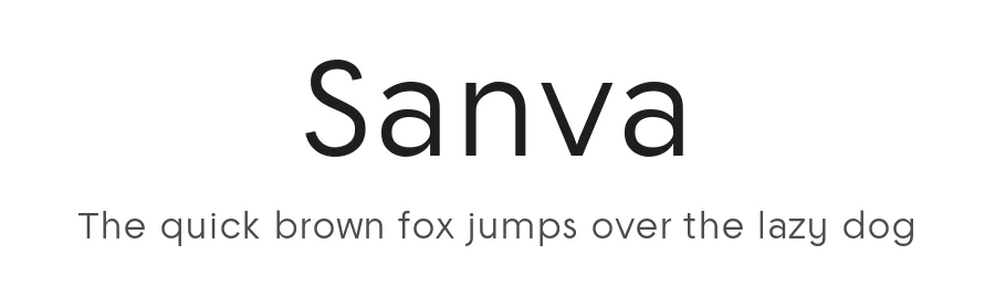 Sanva by MorphinZ — Sans Serif Font