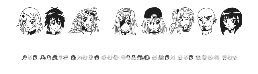 SAO Image by Haviz Fontanime — Dingbats Font