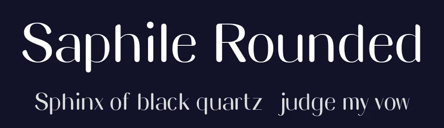 Saphile Rounded by Craft Supply Co. — Sans Serif Font — thumbnail 2