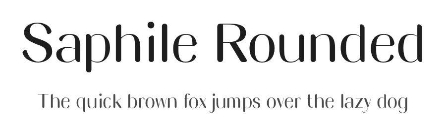 Saphile Rounded by Craft Supply Co. — Sans Serif Font