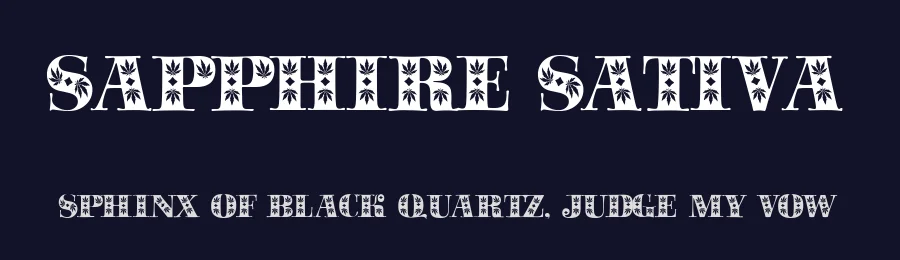 Sapphire Sativa by Gaut Fonts — Decorative Font — thumbnail 2