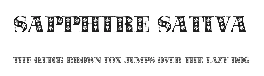 Sapphire Sativa by Gaut Fonts — Decorative Font