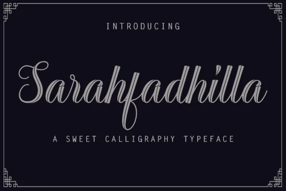 Sarahfadhilla Font by Rt Creative — Script Handwritten Font