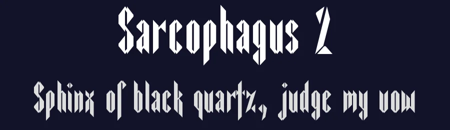 Sarcophagus 2 by Bolt Cutter Design-Industrial Strength — Blackletter Font — thumbnail 2