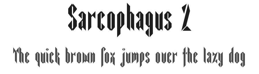 Sarcophagus 2 by Bolt Cutter Design-Industrial Strength — Blackletter Font