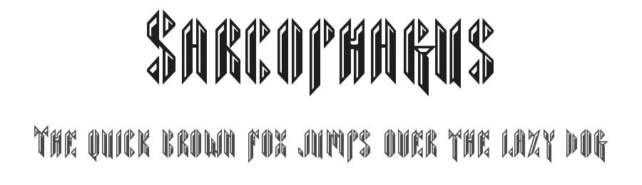 Sarcophagus by Bolt Cutter Design-Industrial Strength — Blackletter Font