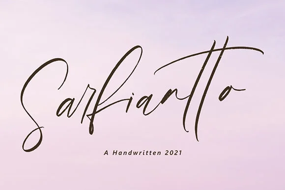 Sarfiantto Font by Pineungtype & Missinklab — Script Handwritten Font