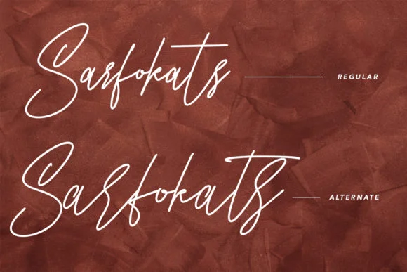 Sarfokats Font by Maulana Creative — Script Handwritten Font — thumbnail 5